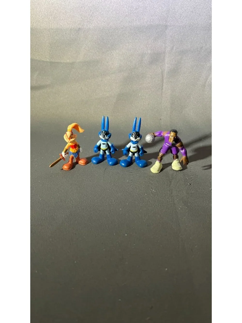 Space Jam Toy Figures Lot 4pcs Lola Bunny Bugs LeBron Goon